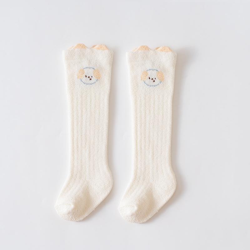 Xi Yu Jia Baby Knee-High Winter Socks - Thick, Warm, and Cute Cartoon Half-Velvet for Infants