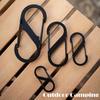 S-Shaped Aluminum Alloy Hanging Buckle Small Carabiner Clip Anti Theft Double Snap Hook Mini Locking Carabiner