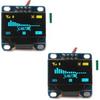 0.96 Inch Blue Yellow OLED Display Module I2C Serial 128x64 SSD1306 IIC Screen Board for Arduino Raspberry Pi 51 Msp420 STIM32 SCR Micro:bit (Pack of