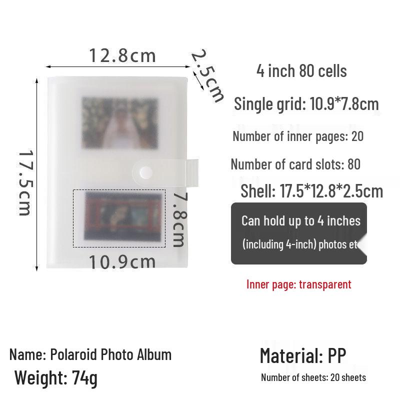 3-Inch Polaroid & Ticket Storage Album for Stargazing Keepsakes