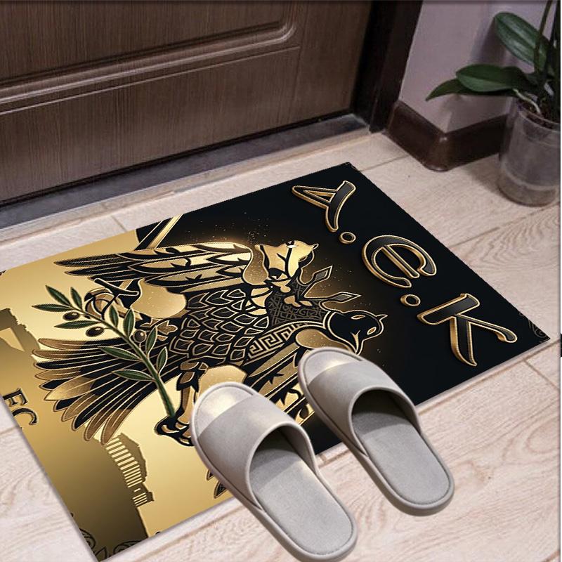 AEK Athens FC Pattern Rug, Indoor/Outdoor Mat, for Picnic, Gameroom, Bedroom, Office, Living Room, Home Decor Carpet, Birthday Gift