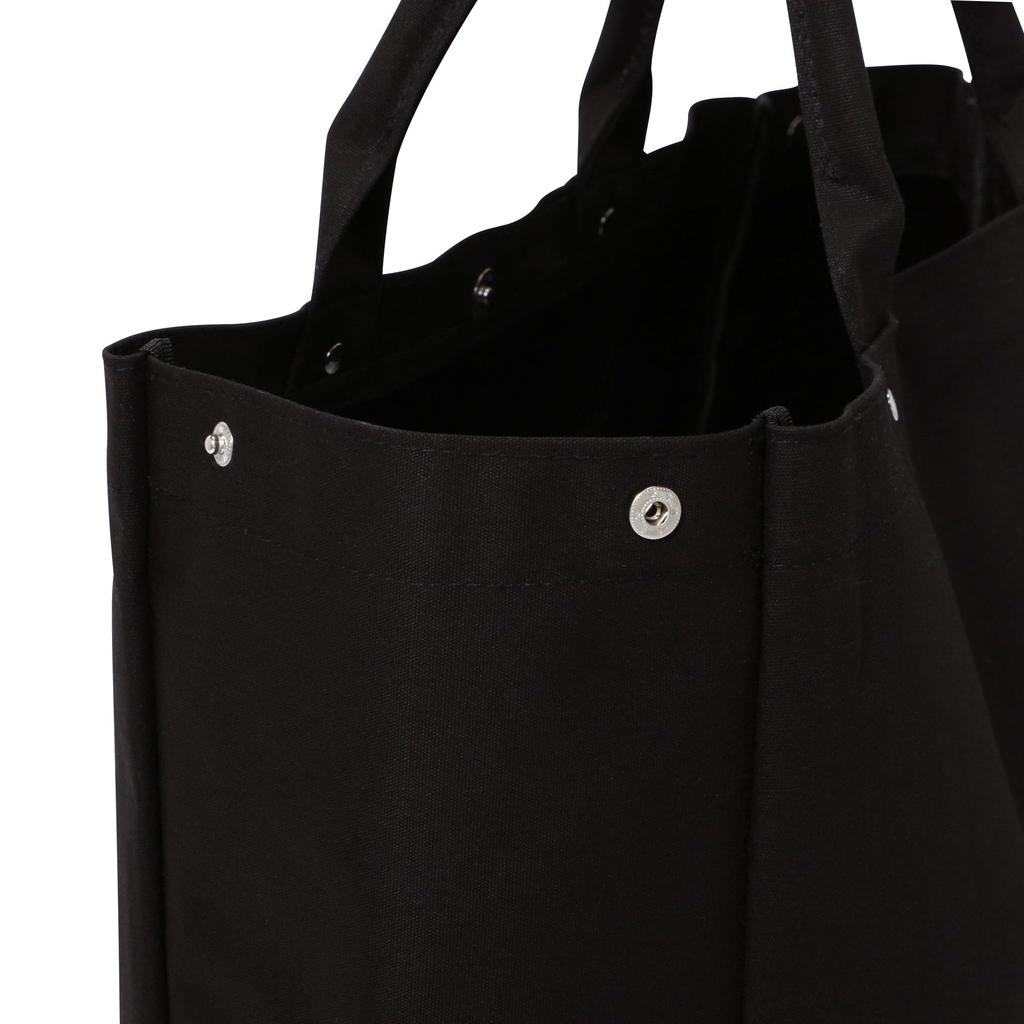 Francfranc Logo Tote Bag 2 L Black Gusset Bottom Plate Large Tote Bag 2025 Model [Francfranc]