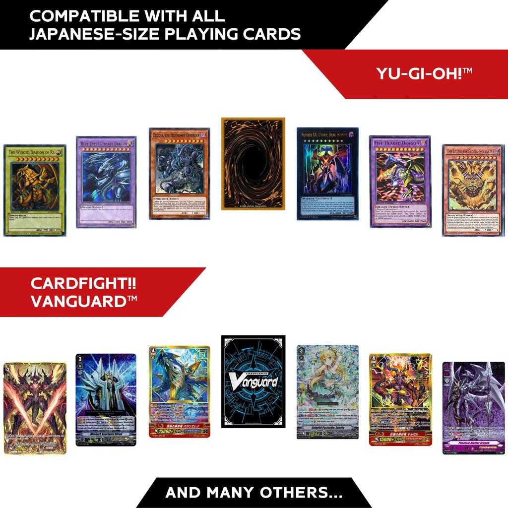 Fundas transparentes japonesas Apollo para cartas (200 unidades), fundas ultratransparentes para cartas TCG, cartas Cardfight Vanguard 62 x - - Yu-Gi-Oh (Yu-Gi-Oh