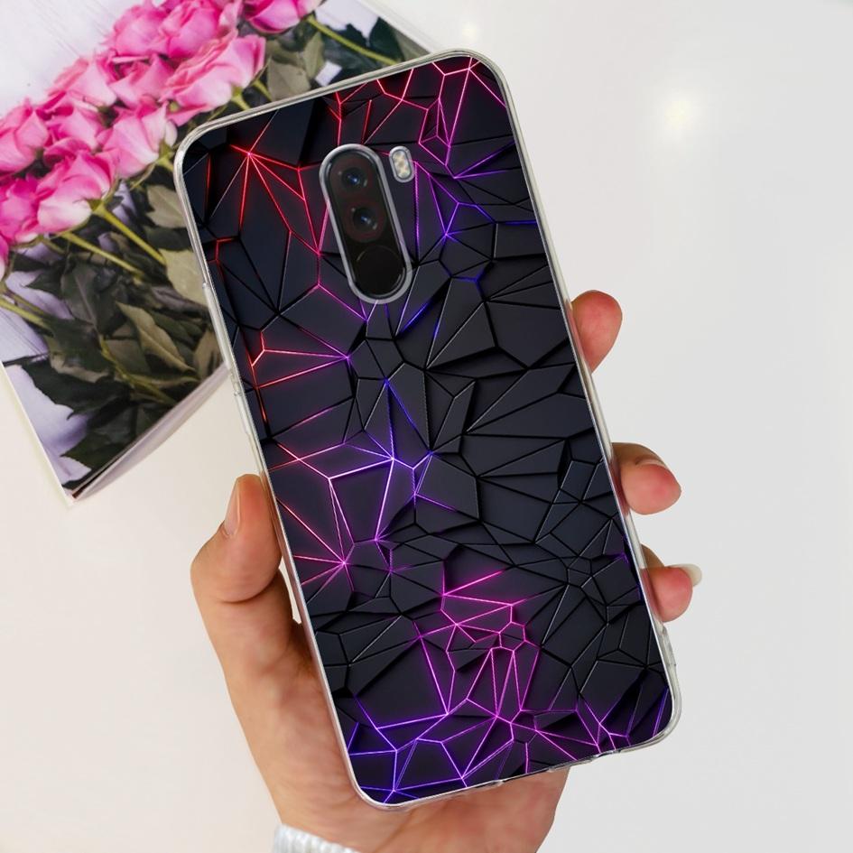 6.81" For Xiaomi Mi Pocophone F1 Case Silicone Back Cover Fashion TPU Phone Case For Xiaomi Poco F1 Cases PocofoneF1 Soft Bumper