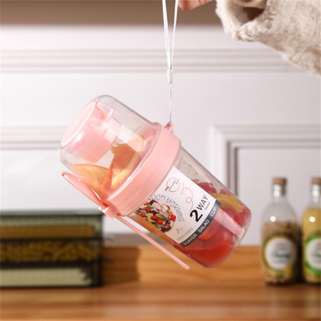 Double-layer Sealed Storage Bottle Food Grade Fresh Kepping Food Container Breakfast Fruit Milk Yogurt Leak-proof Cup Tumbler