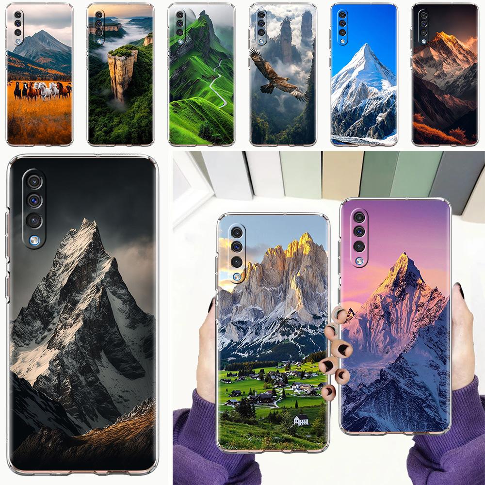 Handyhülle Für Samsung A56 A36 A26 A24 A16 A14 A12 A32 A50 A70 A22 A40 A34 A54 A42 A52 5G A06 Hülle Bergspitzen Landschaft