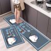Long Kitchen Mats Home Floor Toilet Entrance Mat  Home Quick Drying Super Absorbent Floor Mat Kitchen Rugs Mats Non Slip Modern