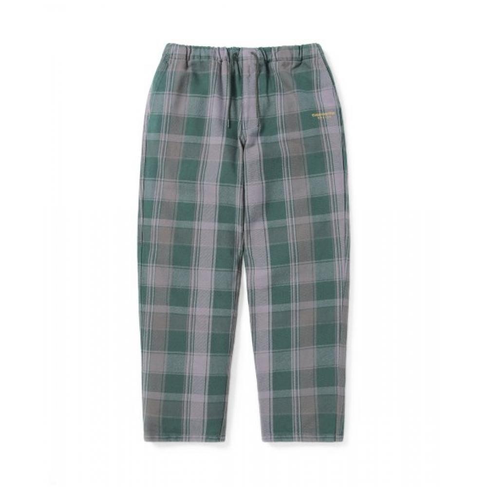 Шерстяные брюки в крупную клетку Лавандовые XL