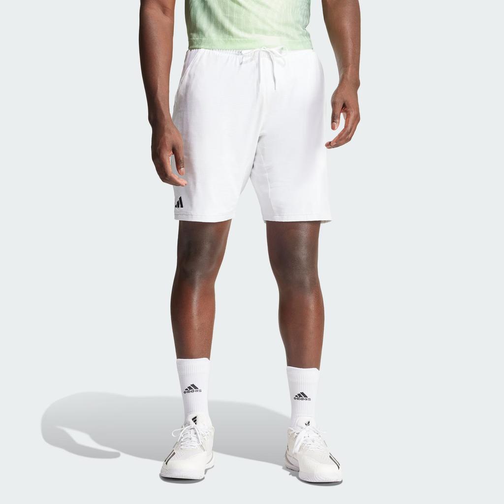 Adidas Tennis Ergo Shorts Solid Color Logo Tennis Sports Shorts Men shorts White IQ4731