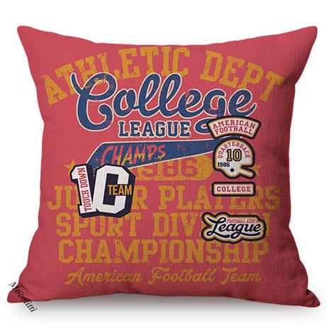 1986S Vintage Motorcycle Style Cushion Cover Letter Poster Cool Punk Cartoon Decorative Linen Car Sofa Throw Pillow Case Cojines