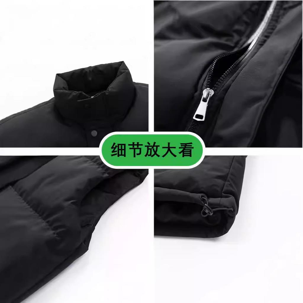 Vest Autumn and Winter Outer Wear Cotton Vest Large Size, Stand-up Collar Cotton Vest, Fattened and Enlarged Warm Vest Jacket