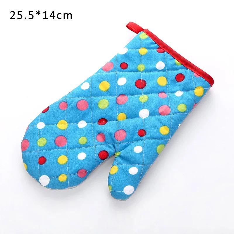 1 Piece Fashion Nordic Cute Cotton Non - Slip Yellow Gray Kitchen Cooking Baking BBQ Potholders Oven Mitts Microwave Gloves