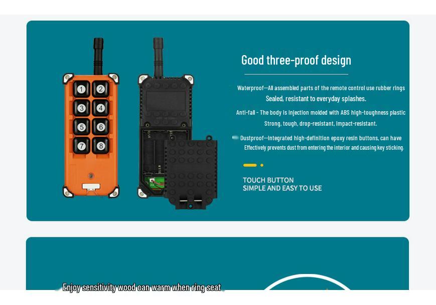 220V 8-Channel Remote Control Switch, 10A Relay, Momentary/Self-Locking/Interlocking, Adjustable for Travel Motors