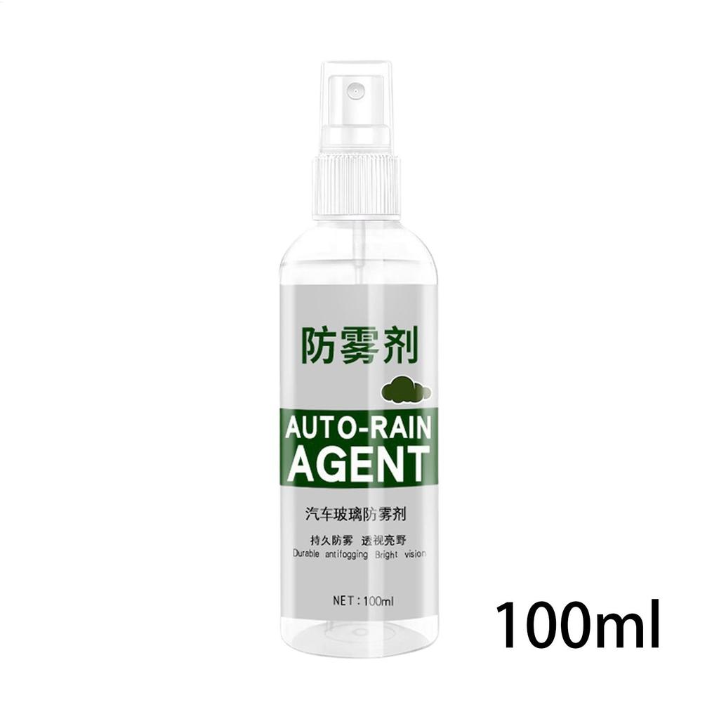 Anti Fog Agent Spray 100ml Anti Fog Rain Agent Spray for Car Long-Lasting Defogger Glass Cleaner Waterproof Stain Remover