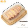 Bamboo Butter Dish with Lid - Cake & Cheese Storage Box