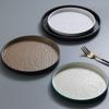 Round Western Food Plate Stone Grain Fruit Salad Plate Durable Dumpling Plate  Kitchen