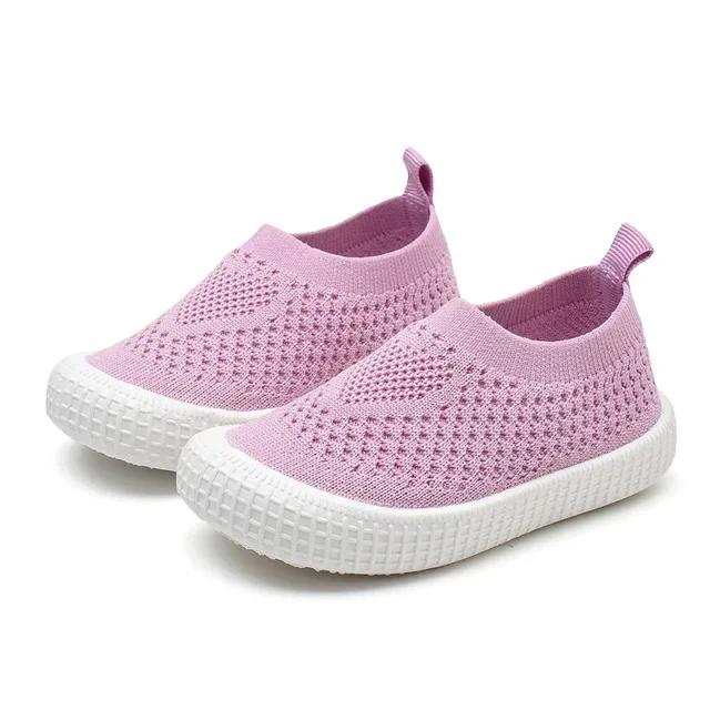 Little Children Casual Shoes Kids Sneakers Candy  Soft Stretch Fabric Breathable Slip-on Sports Shoes for Boys Girls Fashion Hot