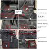 Original Single EMP * YRE Loiter High Waist Black Mineral Wash Embroider Contrast Color Stitching Loose Straight-leg Denim