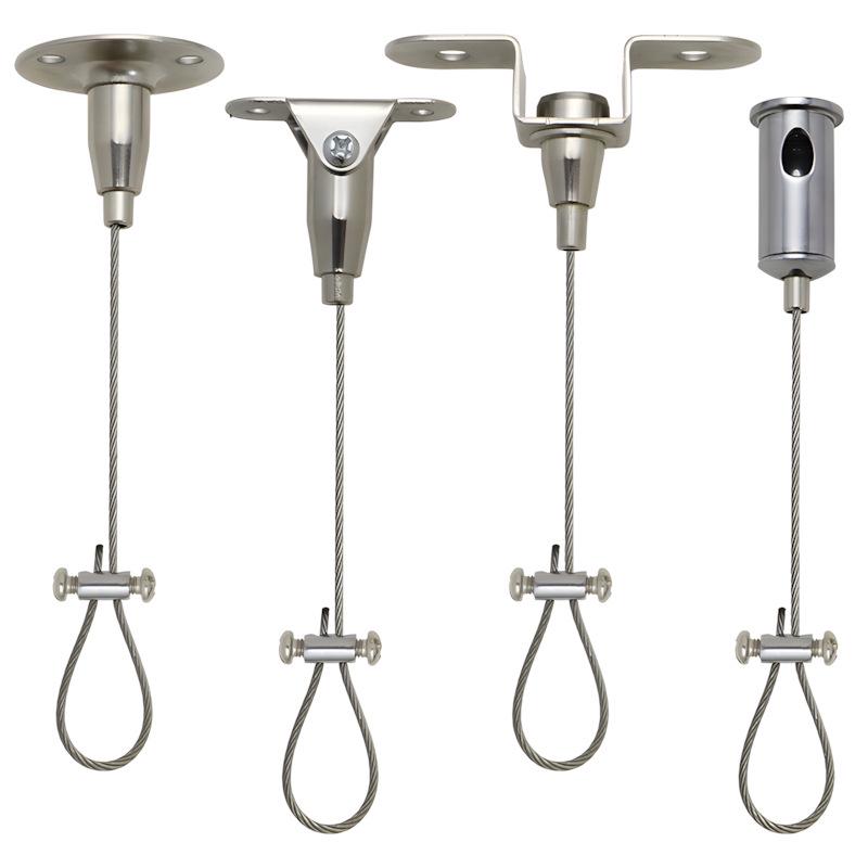 Adjustable Safety Hanging Kit: Rope, Buckle & Acrylic Board Line