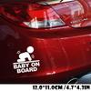 Baby On Board Funny Anime Figure Cool Boy Girl Poster In Car Styling Stickers Auto Decorative Film Waterproof Decals Accessories