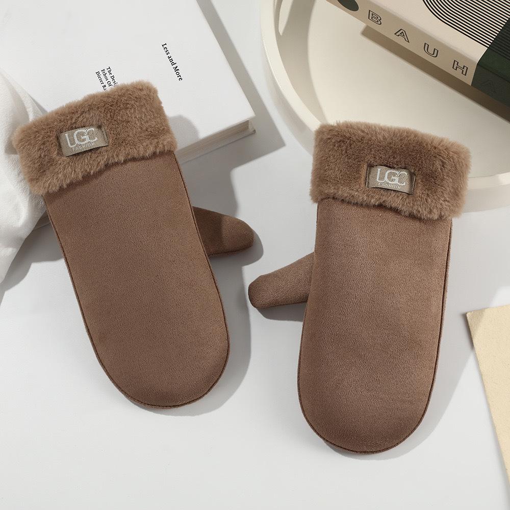Women's Suede Winter Gloves: Warm, Fleece-Lined, and Windproof for Cycling and Driving
