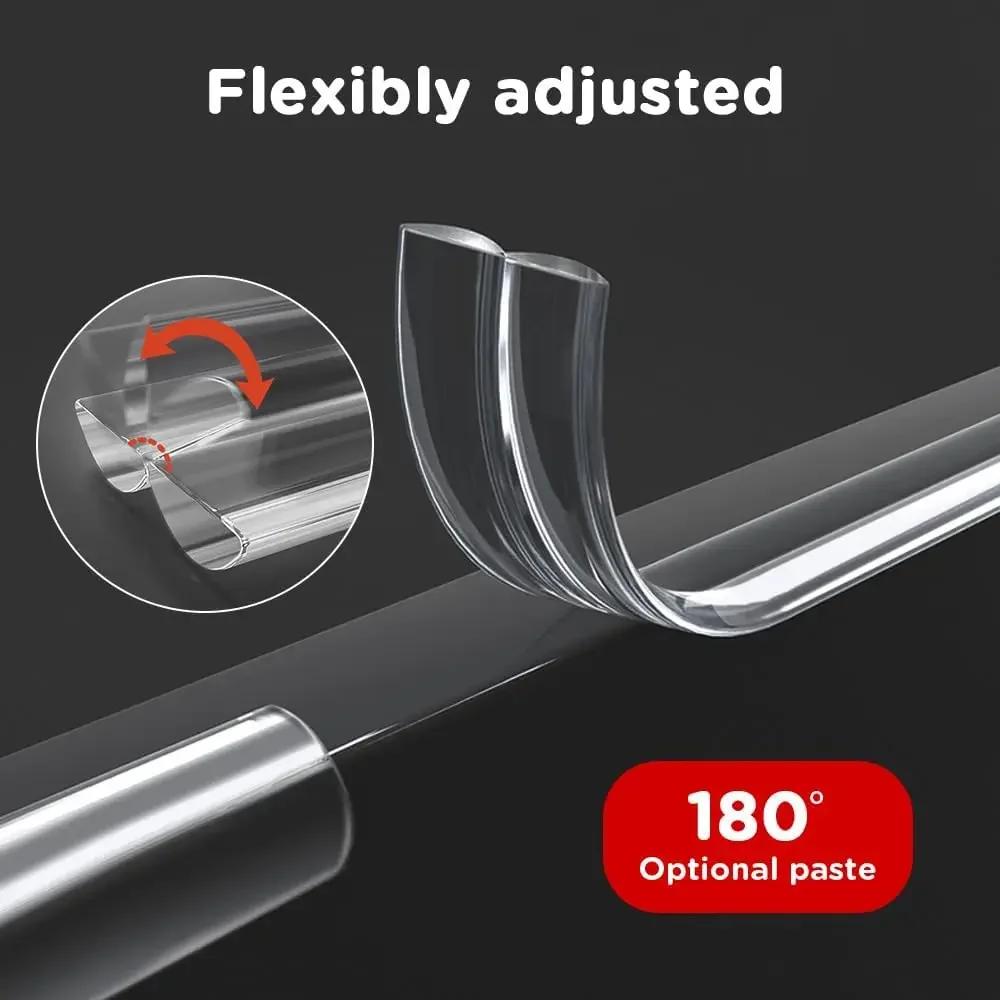 1/2/3meters Table Edge Guard Silicone Protection Strip Tape Self Adhesive Collision Proof Furniture Corner Protectors