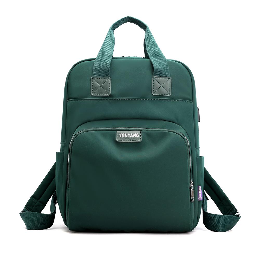 Backpack with USB Charging Port – 15.6-inch Laptop Bag for Women, Travel & Work – 8 Colors Available, Fits Suitcase Handle