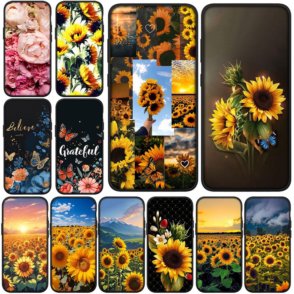 Sunflower Flower Peony for Samsung Galaxy Note 20 Ultra 10 8 9 S10 Plus Lite S8 A70 A24 A25 S10E A21S A37 A57 A51 A7 Phone Case