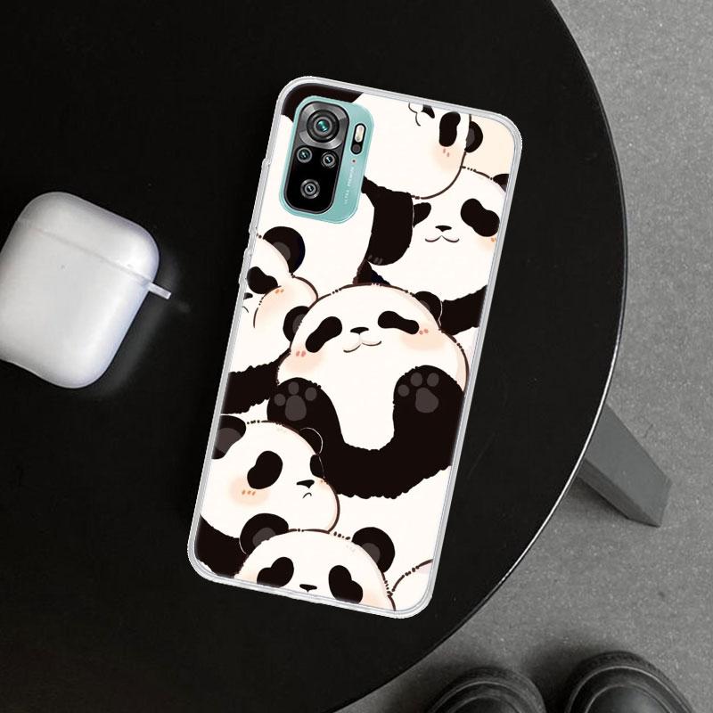 Cartoon Cute Panda Bear Phone Case Cover for Xiaomi Redmi Note 15 14 13 12 11 Pro Plus 14S 12S 11S 11T 11E 10S 10 Customized Fun