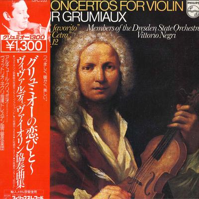 LP Record ARTHUR GRUMIAUXVIOLINVITTORIO NE VivaldiConcertos For Violin 13PC255 PHILIPS 1980 Japan Obi Classical Used