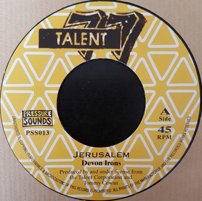 7inch Record DEVON IRONS / THE TALENT CREW - Jerusalem PSS013 Talent 77 2018 UK Reggae, Ska & Dub Used