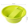 Thickened Plastic Washbasin with Washboard for Laundry and Baby Clothes