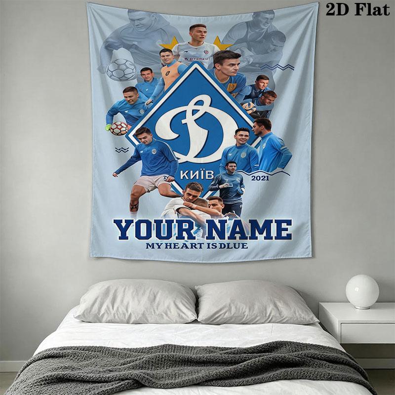 Custom Dynamo Kyiv Wall Hanging Printed Fabric Blanket Decorative Tapestries for Bedroom Living Room Home Decor