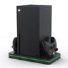 CODOGOY Vertical Charging Stand with Cooling Fan for Xbox Series Console and Dual Controller Charging Station Dock Accessory with 3 USB Ports X/S