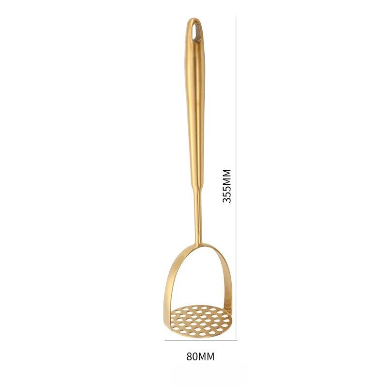 Professional Integrated Masher Kitchen Tool &Potato Smasher, Stainless Steel Potato Masher, Perfect for Bean,Fruits,Avocado,Meat