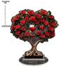 Lebensbaum Rose & Liebe Statue, Pflanzen Acryl Figur, Vier Jahreszeiten Dekoration, Neuheit Heimdeko, Perfekt Langlebig für Schlafzimmer