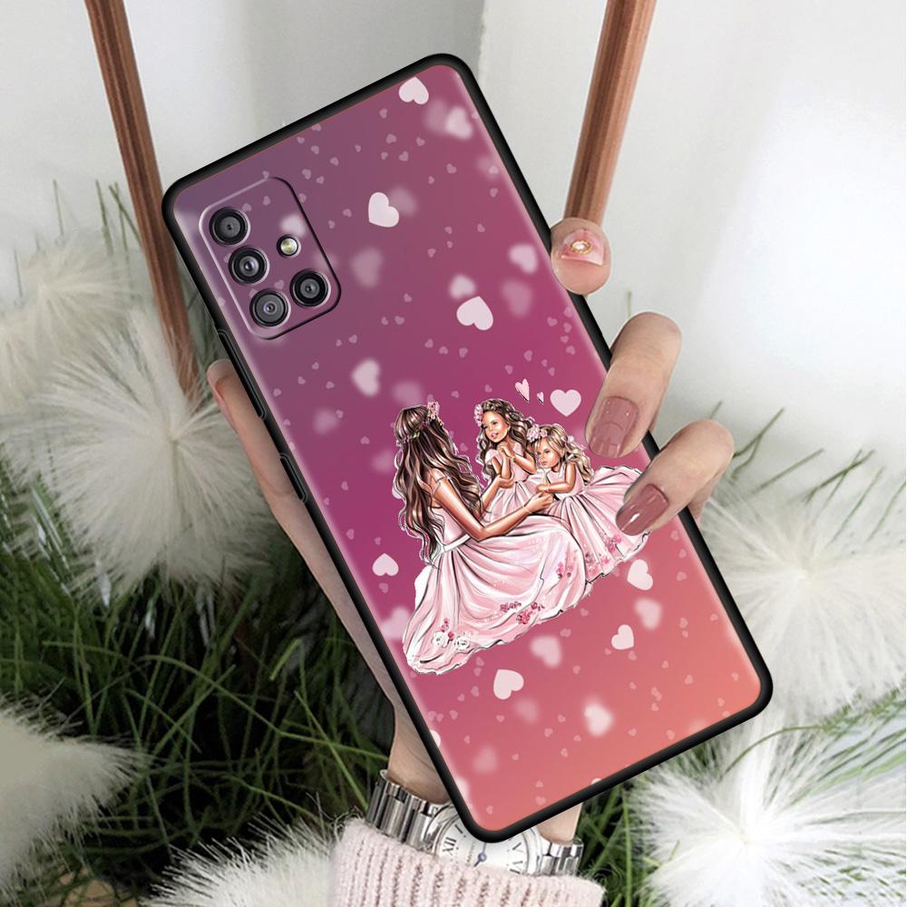 Family Children Boys And Girls Coque For Samsung Galaxy A51 A71 A12 A21s A72 A52 A42 A32 A22 A41 A31 A02s A03s Soft Phone Cases