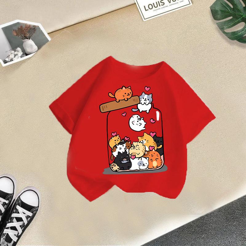 Children T-shirt 2-13Y Cute Cartoon Printed Kids 100% Cotton Clothes Tshirt Tops Tee Summer Kid T Shirt