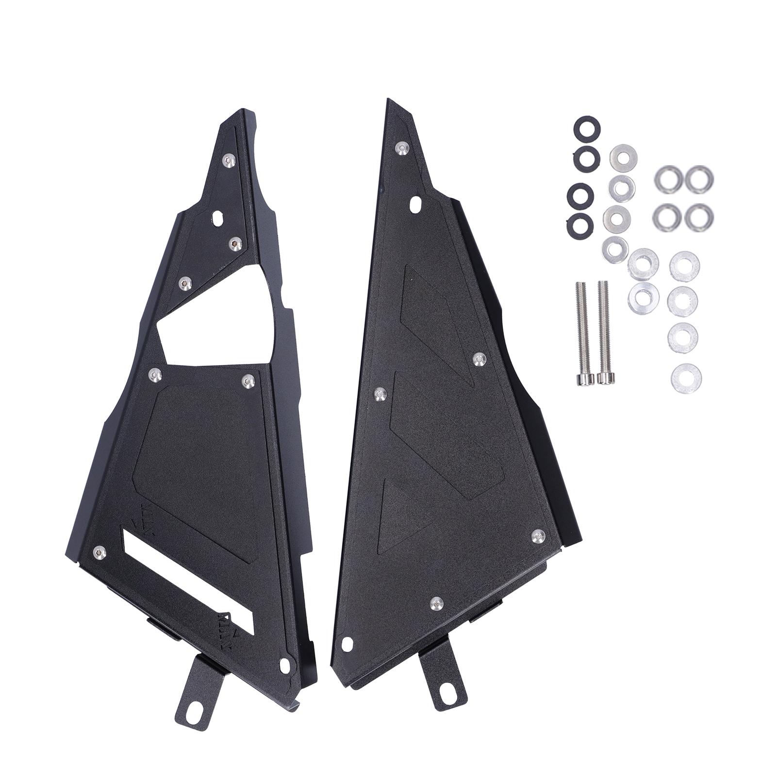 

2pcs Motorcycle Side Frame Covers Panel Guard Fit for Kawasaki Ninja 650 Z650 2017‑2019Black чорний