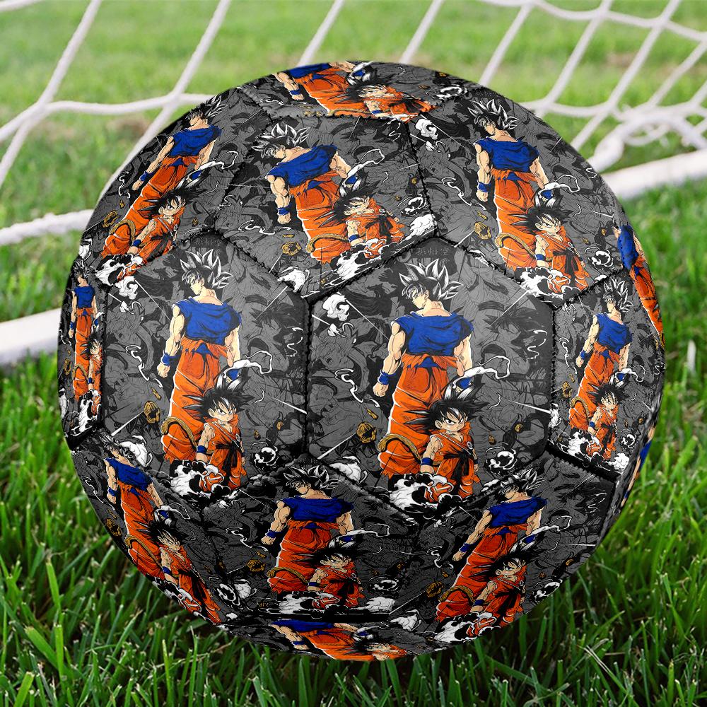 1pc Son Goku Dragon Ball Football Soccer Ball Size 5 Indoor Soccer Ball Fashion Colorful Backyard Game -Great For Sports Fans Gift HE39