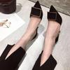 Fashion Pumps on Heeled Pointed Toe Shoes for Women Stilito Woman Sexy High Heels Casual Young Slip Genuine Mark Shoe Chic Point Popular