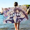 Anime Nekoparas Big Microfiber Beach Towels Quick Dry Towel Sand Beach Towels Pool Towel For Travel Swim Pool Yoga