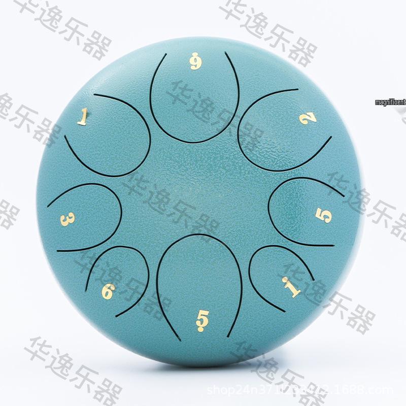 8-Inch 8-Note Ethereal Hand Drum - Sanskrit Xuan Lotus Dust Drum for Beginners