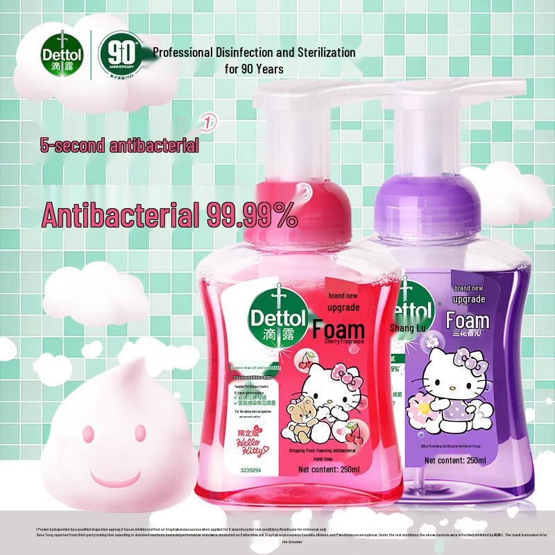 Dettol Healthy Foam Hand Wash Kitty Edition Twin Pack