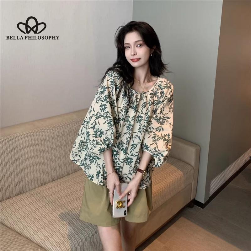 Женская повседневная элегантная летняя рубашка Элегантная свободная винтажная рубашка — фото 3