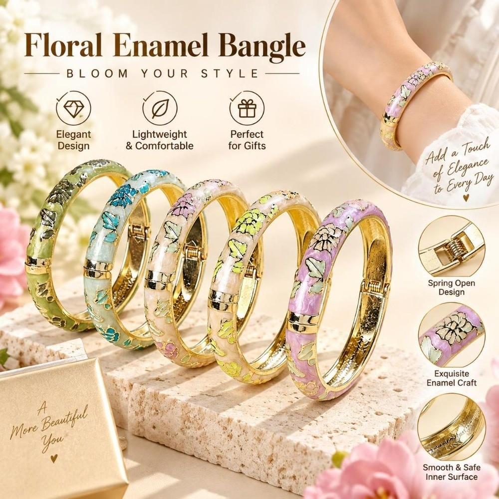 Spring Loaded Opening Bangle Bracelet Open Cuff Wrist Jewelry Women's Bangle Women's Daily Wear