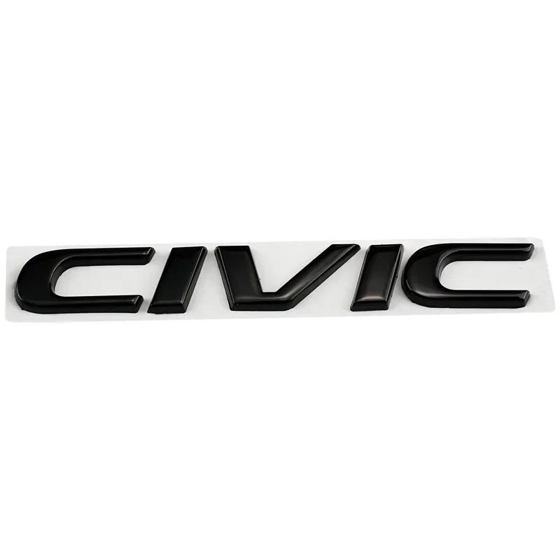 Metal 3D Car Stickers Side Fender Badge Rear Trunk Emblem Decal Styling for Honda CIVIC Logo 10th 11th 8th 2025 2023 Accessories