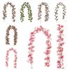 Green Leaves Christmas Pink Berries Wreath DIY Simulation Plants  New Year