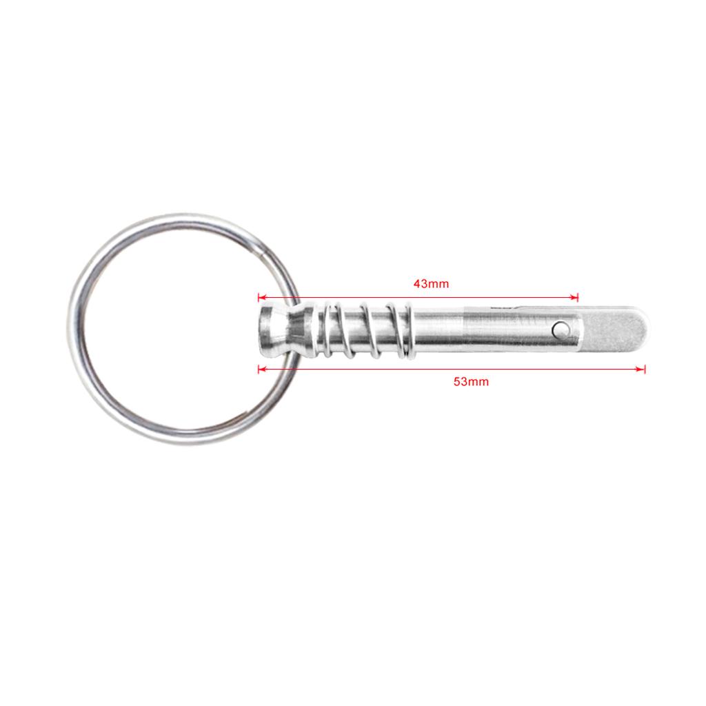 

Boat Quick Release Spring Pin & 1/4 Pull Ring For Yacht/Canoe Bimini Top Deck Hinge/Jaw Slide Clam 316 Stainless Steel China Mainland