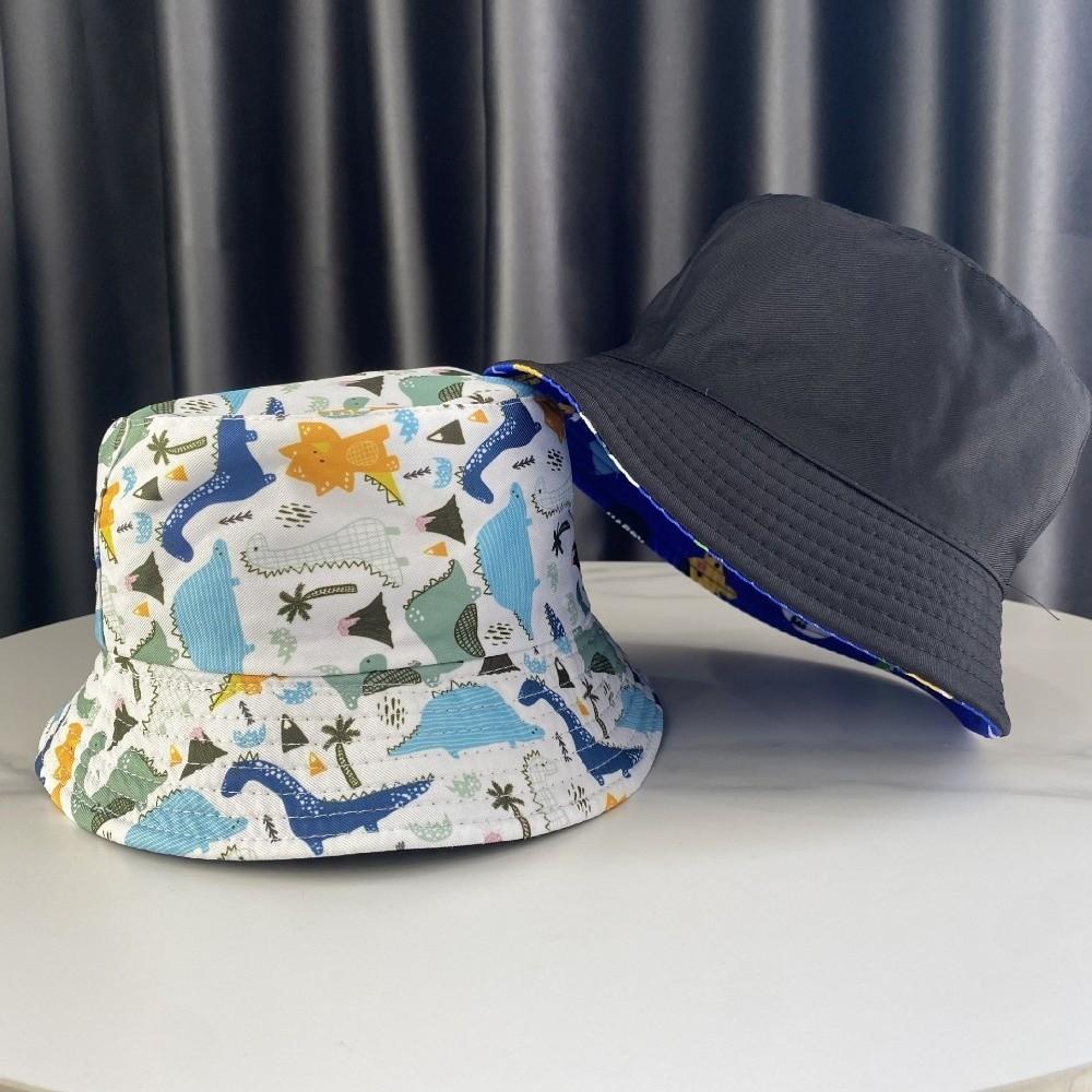 Thin Baby Bucket Hat Cartoon Print Outdoor Kid Sun Hat Summer Fisherman Cap